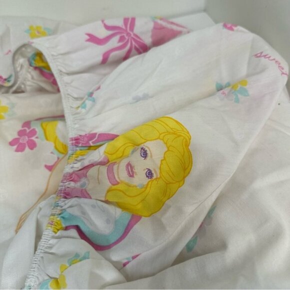 Vintage 1990s Barbie Sweet Dreams twin sheet by Dan River - Picture 8 of 15